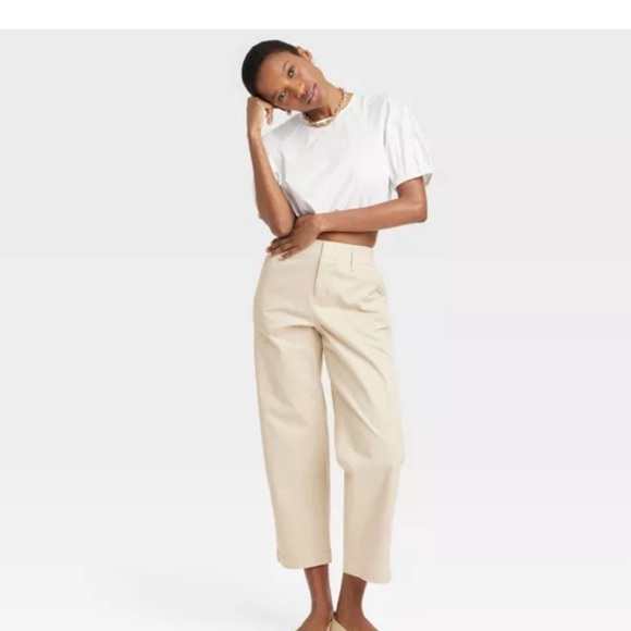 a new day Pants - A New Day High-Rise light tan pants